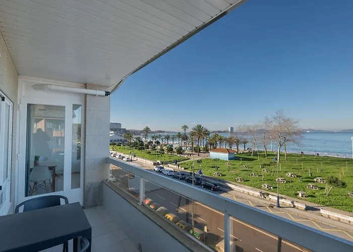 Апартаменты Primera Linea De Playa Samil Costa Con Garaje Incluido *